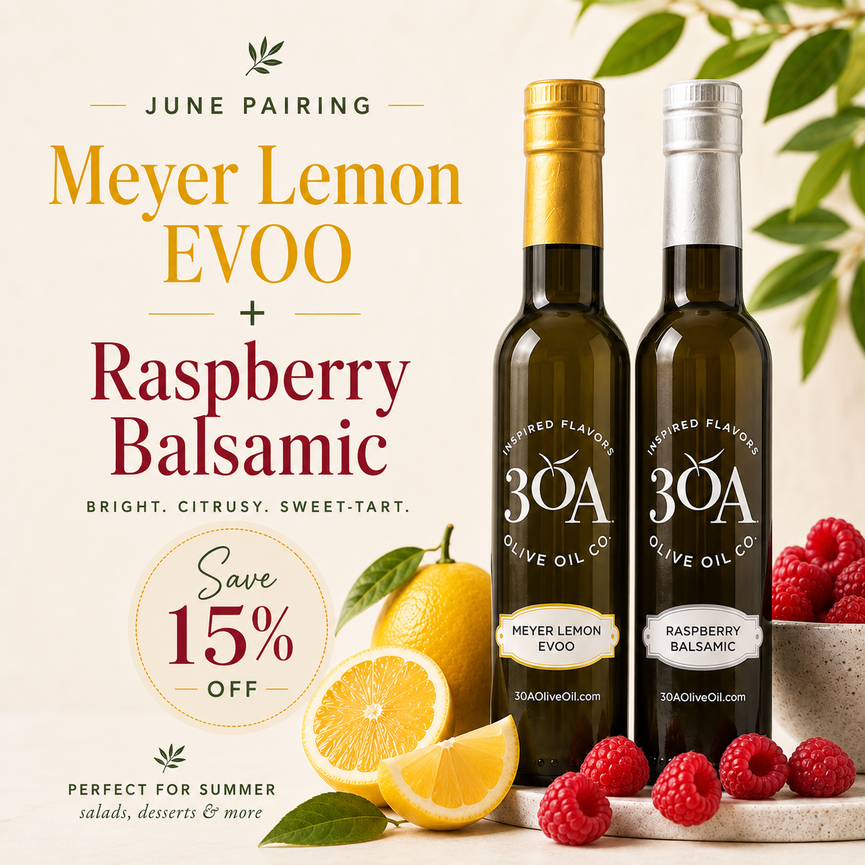 20%オフ！グルメラバーズEVOOフレーバーオイル「ローズマリー&オレガノ」 Pairing of the Month! | 30A Olive Oil Co.